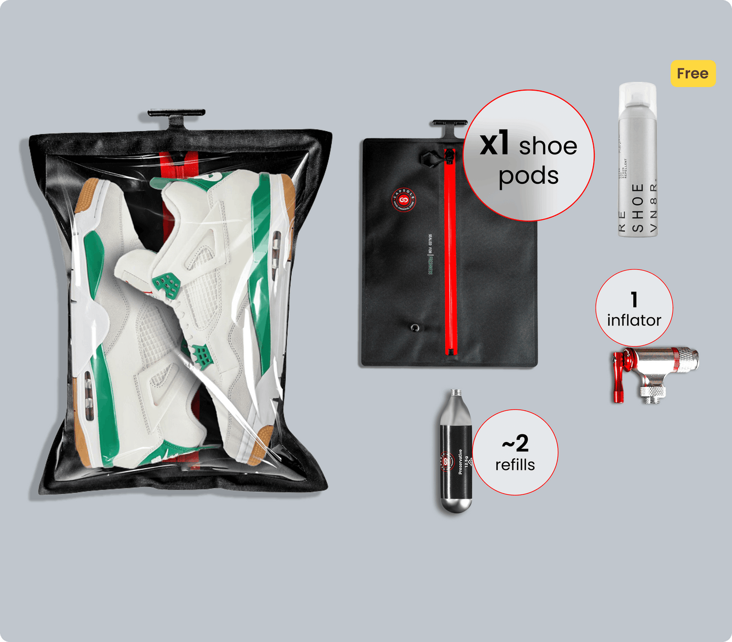 Grail Protection Pack (1 Pair + Repellent)